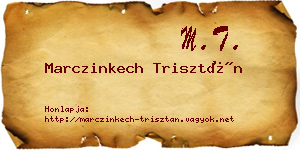 Marczinkech Trisztán névjegykártya